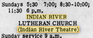 Indian River Theatre - Aug 7 1969